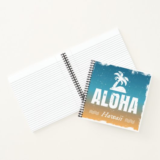 Retro Aloha Hawaii Notizbuch (Innenseite)