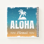Retro Aloha Hawaii Notizbuch (Rückseite)