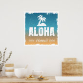 Retro Aloha Hawaii Poster (Küche)