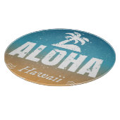Retro Aloha Hawaii Schneidebrett (Ecke)