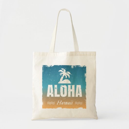 Retro Aloha Hawaii Tragetasche (Vorne)
