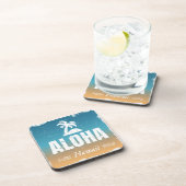 Retro Aloha Hawaii Untersetzer (Rechte Seite)