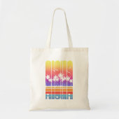 Retro Aloha Palm Trees Beach Grandma Urlaub Tragetasche (Vorne)