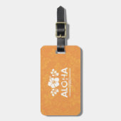 Retro Aloha Shirt Aloha Gruß Gepäckanhänger (Vorderseite vertikal)