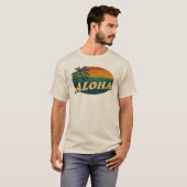Retro Aloha Sunset - Vintage Insel Vibes T-Shirt (Vorne ganz)