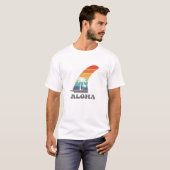 Retro Aloha Surfboard T-Shirt Longboard SUP Single (Vorne ganz)