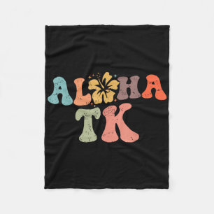 Retro Aloha Tk Lehrer Leben Sommerferien Strand Fleecedecke