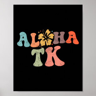 Retro Aloha Tk Lehrer Leben Sommerferien Strand Poster
