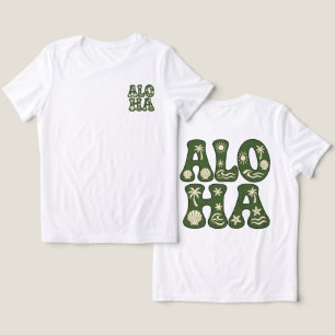 Retro-Aloha-Tropische-Strand-Ästhetik individuell Tri-Blend Shirt