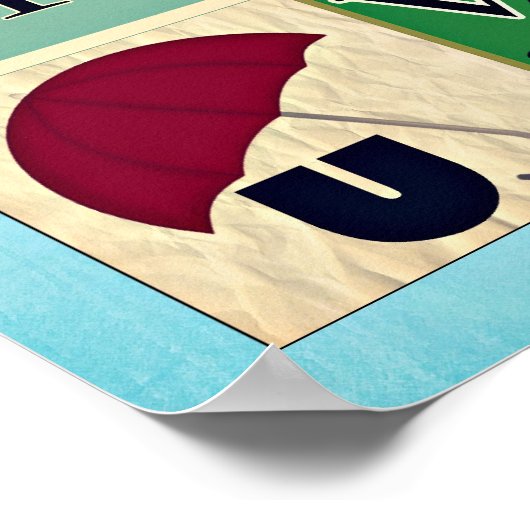 Retro Alphabet Poster (Ecke)