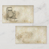 Retro Alt modische Filmkamera Business Card Visitenkarte (Vorne/Hinten)