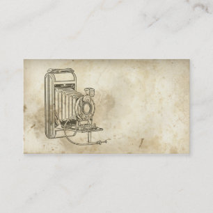 Retro Alt modische Filmkamera Business Card Visitenkarte