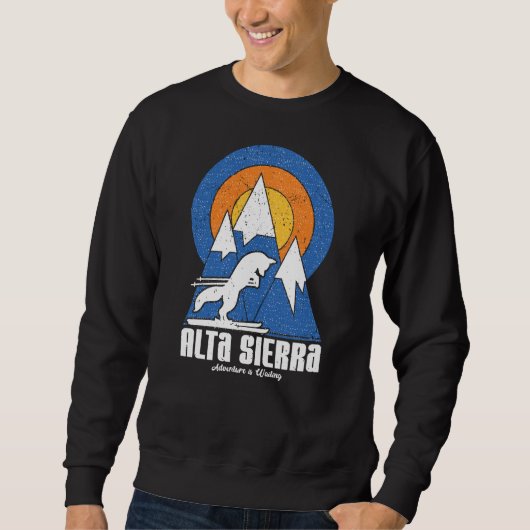 Retro Alta Sierra Ski White Fox Sweatshirt (Vorderseite)