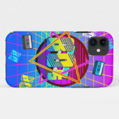 RETRO-ALTE SCHULE DER 80er Jahre Case-Mate iPhone Hülle (Rückseite (Horizontal))