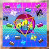 RETRO-ALTE SCHULE DER 80er Jahre Fensteraufkleber (Blatt 2)