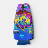 RETRO-ALTE SCHULE DER 80er Jahre Flaschenkühler (Rückseite)