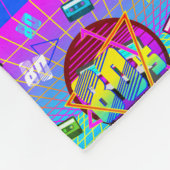 RETRO-ALTE SCHULE DER 80er Jahre Fleecedecke (Ecke)