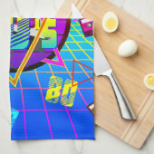 RETRO-ALTE SCHULE DER 80er Jahre Geschirrtuch (Viertel Falte)