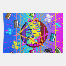 RETRO-ALTE SCHULE DER 80er Jahre Geschirrtuch