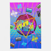 RETRO-ALTE SCHULE DER 80er Jahre Geschirrtuch (Vertikal)