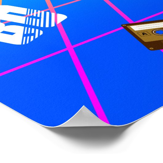 RETRO-ALTE SCHULE DER 80er Jahre Poster (Ecke)