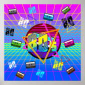 RETRO-ALTE SCHULE DER 80er Jahre Poster (Vorne)