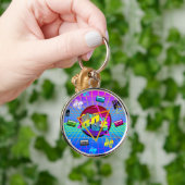 RETRO-ALTE SCHULE DER 80er Jahre Schlüsselanhänger (Hand)