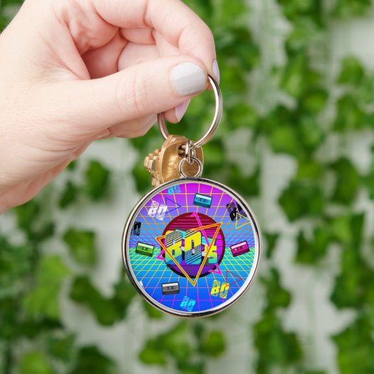 RETRO-ALTE SCHULE DER 80er Jahre Schlüsselanhänger (Hand)