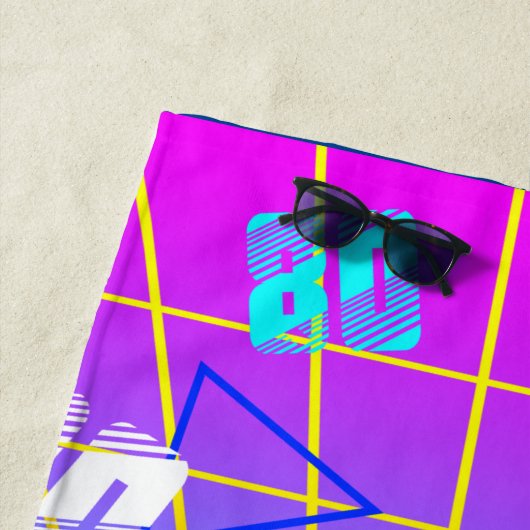 RETRO-ALTE SCHULE DER 80er Jahre Strandtuch (Beispiel)