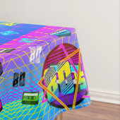 RETRO-ALTE SCHULE DER 80er Jahre Tischdecke (Beispiel)