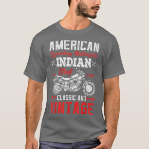Retro alter Biker amerikanisches Motorrad Vintage T-Shirt