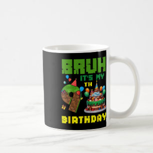 Retro Alter Es Ist Mein 9. Geburtstag Pixel Kuchen Kaffeetasse