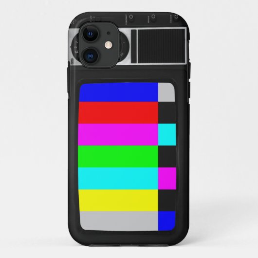Retro altes Fernsehen mit FarbBar iPhone 5/5s Fall Case-Mate iPhone Hülle (Rückseite)