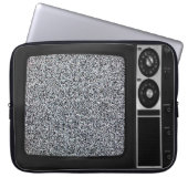 Retro altes Fernsehen mit statischer Laptopschutzhülle (Vorderseite)