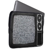 Retro Altes TV mit statischer Bildschirmabdeckung Laptopschutzhülle (Vorne Rechts)