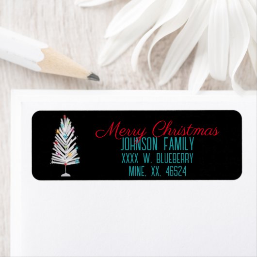 Retro Aluminium Weihnachtsbaum (Insitu)