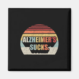 Retro Alzheimer Demenz Alzheimer Disease Awaren Magnet