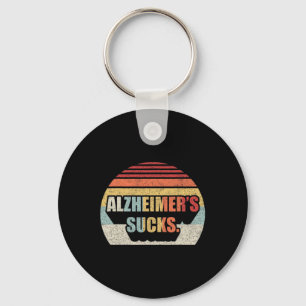 Retro Alzheimer Demenz Alzheimer Disease Awaren Schlüsselanhänger
