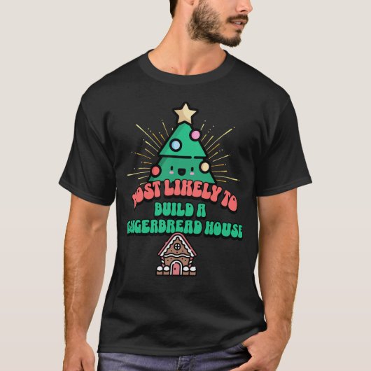 Retro am wahrscheinlichsten zu bauen ein Lebkuchen T-Shirt (Vorderseite)