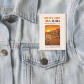 Retro Amarillo Texas Route 66 Landmark Button (Insitu)