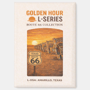 Retro Amarillo Texas Route 66 Wahrzeichen Kunst Magnet