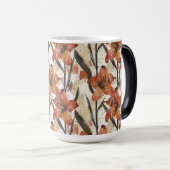 Retro Amaryllis-Blume Opa-wird Geschenk Verwandlungstasse (VorderseiteRechts)