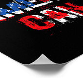 Retro-Ameri-can Kanada USA-Flagge Patriotischer Ka Poster (Ecke)