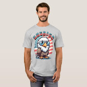 Retro American Bald Eagle T-Shirt (Vorne ganz)