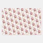 Retro American Black Santa Weihnachten Geschenkpapier Set (Vorderseite 3)