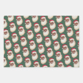 Retro American Black Santa Weihnachten Geschenkpapier Set (Vorderseite 2)