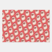 Retro American Black Santa Weihnachten Geschenkpapier Set (Vorderseite)