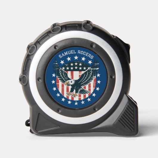 Retro American Eagle 2 Maßband (Vorderseite)