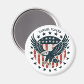 Retro American Eagle Magnet (Vorderseite/Rückseite)
