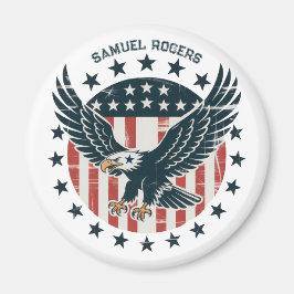 Retro American Eagle  Magnet